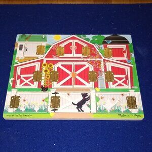 Melissa & Doug Farm magnetic puzzle used ( I magnet missing)
